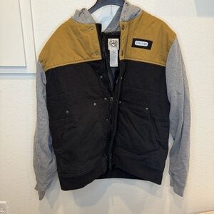 Cinch Western Cowboy Jacket Men's Color Blocked Zip Hoodie Coat XL